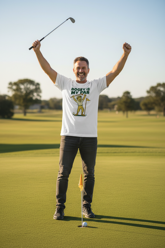 Bogey Is My Par celebrating