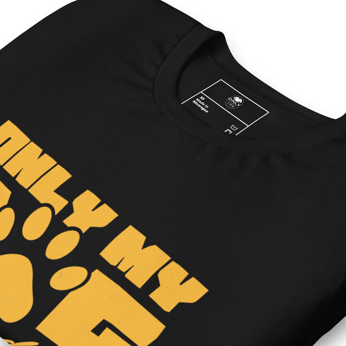 Only My Dog Understands Me Unisex Cotton T-Shirt | Funny Dog Lover Graphic Tee