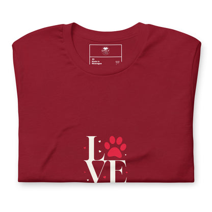 Love Dogs Unisex T-Shirt | Soft Premium Cotton Dog Lover Tee