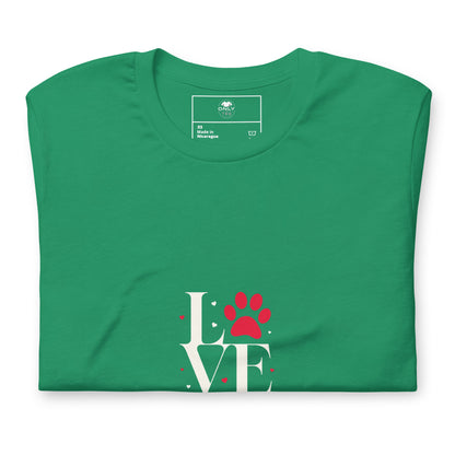 Love Dogs Unisex T-Shirt | Soft Premium Cotton Dog Lover Tee