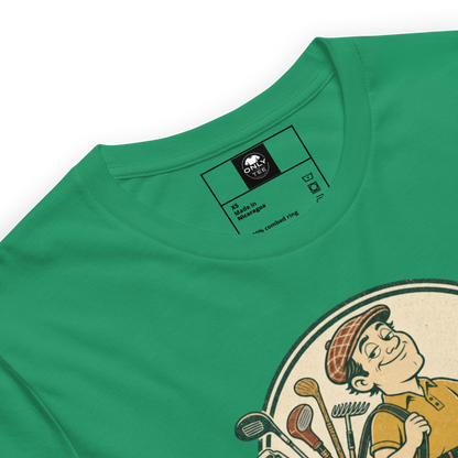 Weekend Golfer Unisex Cotton T-Shirt | Funny Casual Golf Graphic Tee for Men & Women