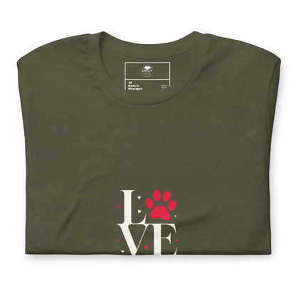 Love Dogs Unisex T-Shirt | Soft Premium Cotton Dog Lover Tee