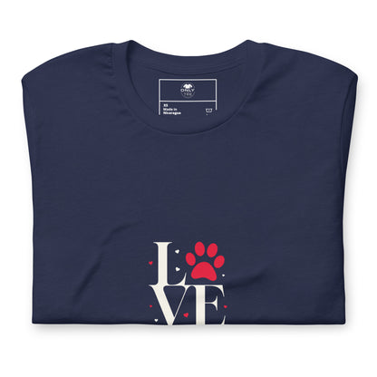 Love Dogs Unisex T-Shirt | Soft Premium Cotton Dog Lover Tee