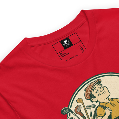 Weekend Golfer Unisex Cotton T-Shirt | Funny Casual Golf Graphic Tee for Men & Women