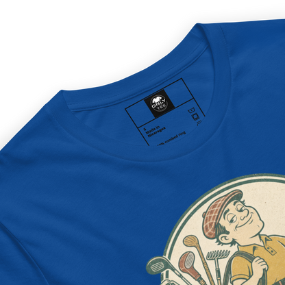 Weekend Golfer Unisex Cotton T-Shirt | Funny Casual Golf Graphic Tee for Men & Women