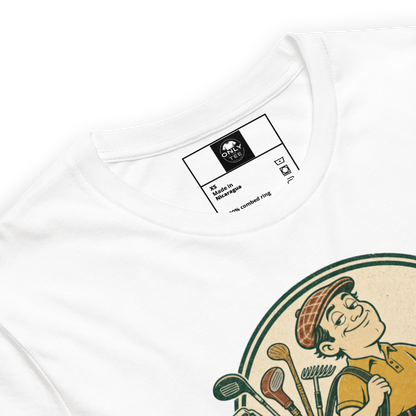 Weekend Golfer Unisex Cotton T-Shirt | Funny Casual Golf Graphic Tee for Men & Women